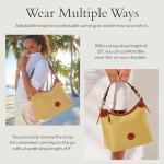 Dooney & Bourke Women's Large Erica Shoulder Bag in Nylon, with Adjustable and Detachable Shoulder Strap, Red