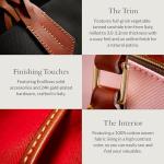 Dooney & Bourke Women's Large Erica Shoulder Bag in Nylon, with Adjustable and Detachable Shoulder Strap, Red