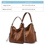 Designer Faux Leather Large Hobo Bucket Bag