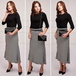 Dasein Women Satin Evening Bag Rhinestone Clutch Purse Wedding Prom Purse Formal Cocktail Party Handbag (Black)