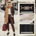 DeYashopin Women's Loafer Shoes Leisure Slip On Work Shoes Comfort Walking Flats Winter Black 7.5