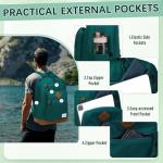 Chase Chic School Backpack for Men Women,Water Resistant Bookbag/Schoolbag/Daypack for Teen Boys Girls High School,College,Work,Travel Green