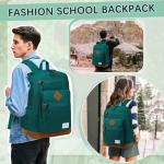 Chase Chic School Backpack for Men Women,Water Resistant Bookbag/Schoolbag/Daypack for Teen Boys Girls High School,College,Work,Travel Green