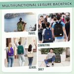 Chase Chic School Backpack for Men Women,Water Resistant Bookbag/Schoolbag/Daypack for Teen Boys Girls High School,College,Work,Travel Green