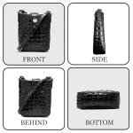 Makcr Joacbv Crocodile Embossed Small Crossbody Bag Fashionable Magnetic Buckle Decoration Shoulder Women's Luxury Wallet