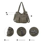 Purses and Handbags Women Tote Shoulder Top Handle Satchel Hobo Bags Fashion Washed Leather Purse