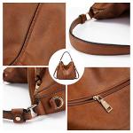 Designer Faux Leather Large Hobo Bucket Bag