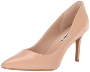 KARL LAGERFELD Women's Royale Pointed Toe Dress Pump, Nude, 7