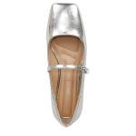 Franco Sarto Womens Tinsley Mary Jane Flats Silver Metallic 7 M