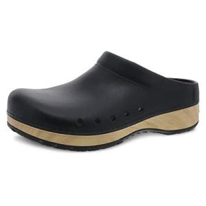 Dansko Kane Slip-On Mule Clog for Women - Lightweight Cushioned Comfort and Removable EVA Footbed with Arch Support - Easy Clean Uppers Kane Black 11.5-12 M US