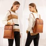 COOLCY Women Real Leather Backpack Shoulder Bag