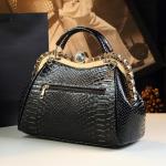 Luxury Fashion Diamonds Bag For Women Leather Top Handle Satchel Handbags Clip Rhinestone Purses Tote Shoulder Crossbody Bags (Black 2)