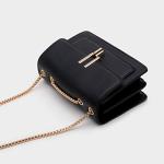 Crossbody Bags for Women Leather Cross Body Purses Cute Color-Block Designer Handbags Shoulder Bag Medium Size Black