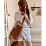 Women's Braided Leather Tote Bag Stylish Suede Hobo Shoulder Bag with Woven Details