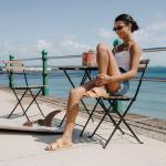 Reef Cushion Vista Womens Fashion Slide Sandal, Vegan Leather Strap, Ultra Soft Cushion Footbed, Natural, 9