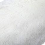 LA CARRIE Faux Fur Hand Muffs Women Winter Warmer Fuzzy Pouch Furry Plush Muffler Wedding Girl Kids Elegant Luxury Chic(White with Pocket)
