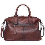 Iswee Shoulder Bag Satchel Purses Vintage Leather Handbags for Women Luxury Tote Purse Large Crossbody Bags Hobo (Coffee)