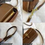 POAPRRD Suede Crossbody Bags for Women Small Suede Purse Retro Shoulder Bag Handbag with Two Straps (Coffee)
