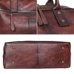 Iswee Shoulder Bag Satchel Purses Vintage Leather Handbags for Women Luxury Tote Purse Large Crossbody Bags Hobo (Coffee)