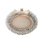 UMREN Women Crystal Oval Shell Evening Purse Bags Luxury Rhinestone Clutch Unique Gems Handbag Bridal Wedding Shoulder Bag Light Gold