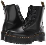 Dr. Martens Women's Molly Platform Boot, Black, 6.5 UK (8.5 Women's US)