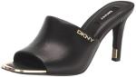 DKNY Bronx Black Evening Sandal Mule, Size 7.5