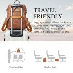 Shrrie Vegan Leather Laptop Backpack for Women 15.6 inch Work Backpack Fashion Travel Backpack Purse for Travel College Work