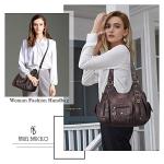 Angel Barcelo Womens Purses and Handbags PU Leather Shoulder Bag Fashion Hobo Bags for Women (Coffee)