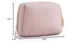 BAGSMART Small Makeup Bag, Travel Cosmetic Bag Make Up Pouch Small Travel Essentials for Women Dorm Room Essentials Pouch,Water-resistant Toiletry Bag,Makeup Organizer Bag, Pink