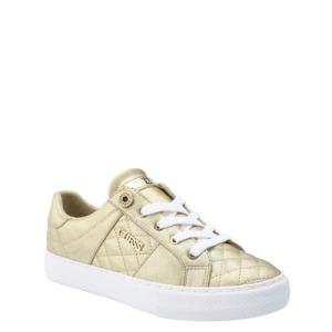 Guess Women's Loven Sneaker, Gold, 6