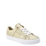 Guess Women's Loven Sneaker, Gold, 6