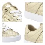 Guess Women's Loven Sneaker, Gold, 6