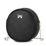 I IHAYNER Girls Bowknot 3-Pieces Fahsion Leather Backpack Backpack Purse for Women Rucksack for Ladies Shoulder Bag Black