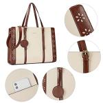 BOSTANTEN Laptop Bag for Women 15.6 inch Computer Leather Briefcase Vintage Work Tote Handbag