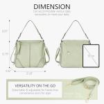 TANTOMI Hobo Crossbody Bags for Women Vegan Leather Purses and Handbags Bucket Bags Ladies Shoulder Purses for Everyday