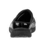 Easy Spirit Women's Black/Silver Patent Mules, Size 9W