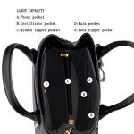 Jeniulet Purses and Handbags for Women Fashion Ladies PU Leather Top Handle Satchel Shoulder Tote Bags