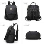 MKP Women Fashion Backpack Purse Multi Pockets Signature Anti-Theft Rucksack Travel Ladies Shoulder Bag Handbag 2Pcs