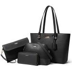 Women Fashion Handbags Wallet Tote Bag Shoulder Bag Top Handle Satchel Purse Set 4pcs