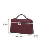 Rejolly Crossbody Bag for Women Small Pouch Top-Handle Leather Bag Designer Shoulder Handbag Quiet Luxury Trendy Purse Ancora Burgandy