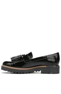 Franco Sarto Women's Carolynn Black Tassel Loafers