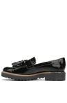 Franco Sarto Women's Carolynn Black Tassel Loafers