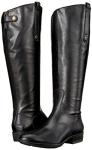 Sam Edelman Women's Penny Classic Equestrian Boot, Black Leather, 9 Medium US