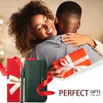 Travelambo Womens Wallet Tassel Bifold Ladies Clutch Wristlet Wrist strap Long Purse (Access Green Coal)