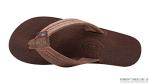 Rainbow Sandals Ladies Luxury Leather - Double Layer Arch Support with 1" Strap, Oak, Ladies 10