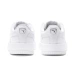 PUMA Women's Carina L Sneaker in White/Silver