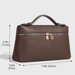 Rejolly Crossbody Bag for Women Small Top-Handle Pouch Purse Designer Shoulder Handbag Quiet Luxury Leather Trendy Purse Coffee