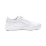 PUMA Women's Carina L Sneaker in White/Silver