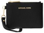Michael Kors Women's Jet Set Small Coin Purse, Gold-Tone Hardware/Black, One Size