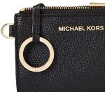 Michael Kors Women's Jet Set Small Coin Purse, Gold-Tone Hardware/Black, One Size
